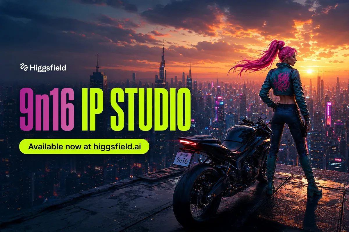 Create once. Publish everywhere: 9n16 baut mit Higgsfield das IP Studio